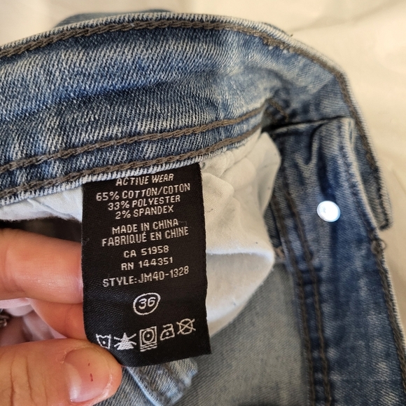 NEW Oxygen Men's Light Blue Jeans, Size 36x33 - Picture 7 of 7